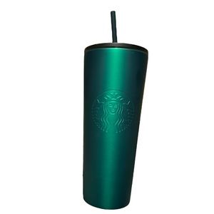Starbucks Cold Cup Spring 2023 Green Soft Touch 24oz Stainless Steel Tumbler New